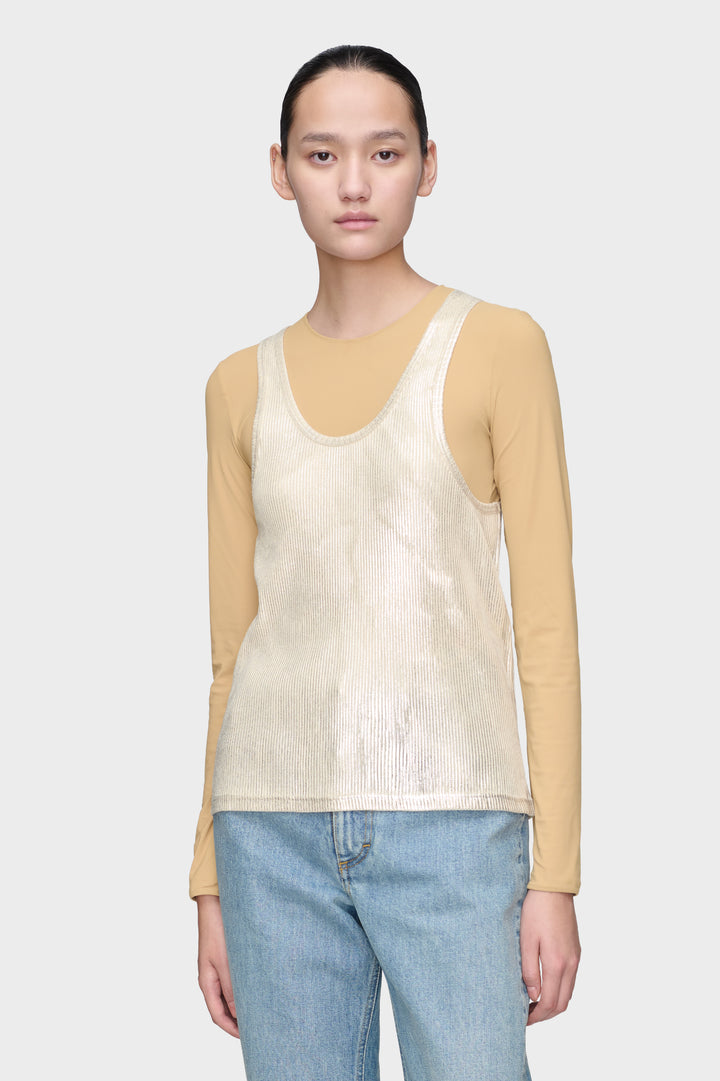Silver Print Tank Top