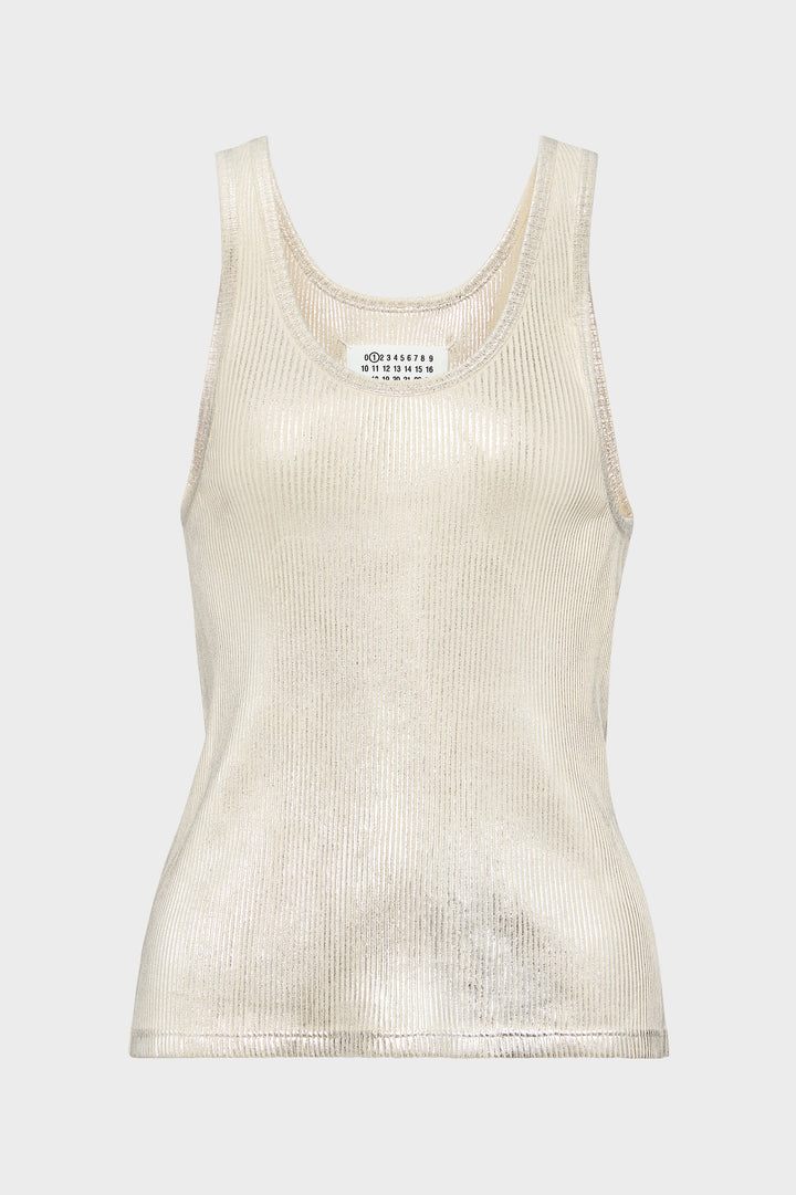 Silver Print Tank Top