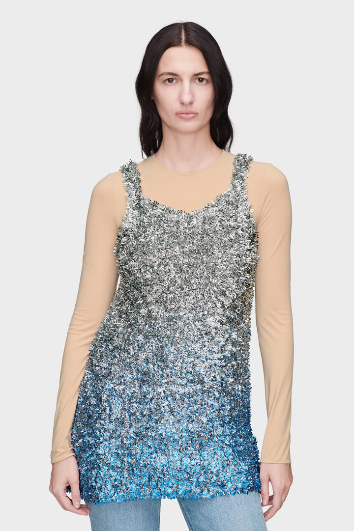 Foil Knit Top