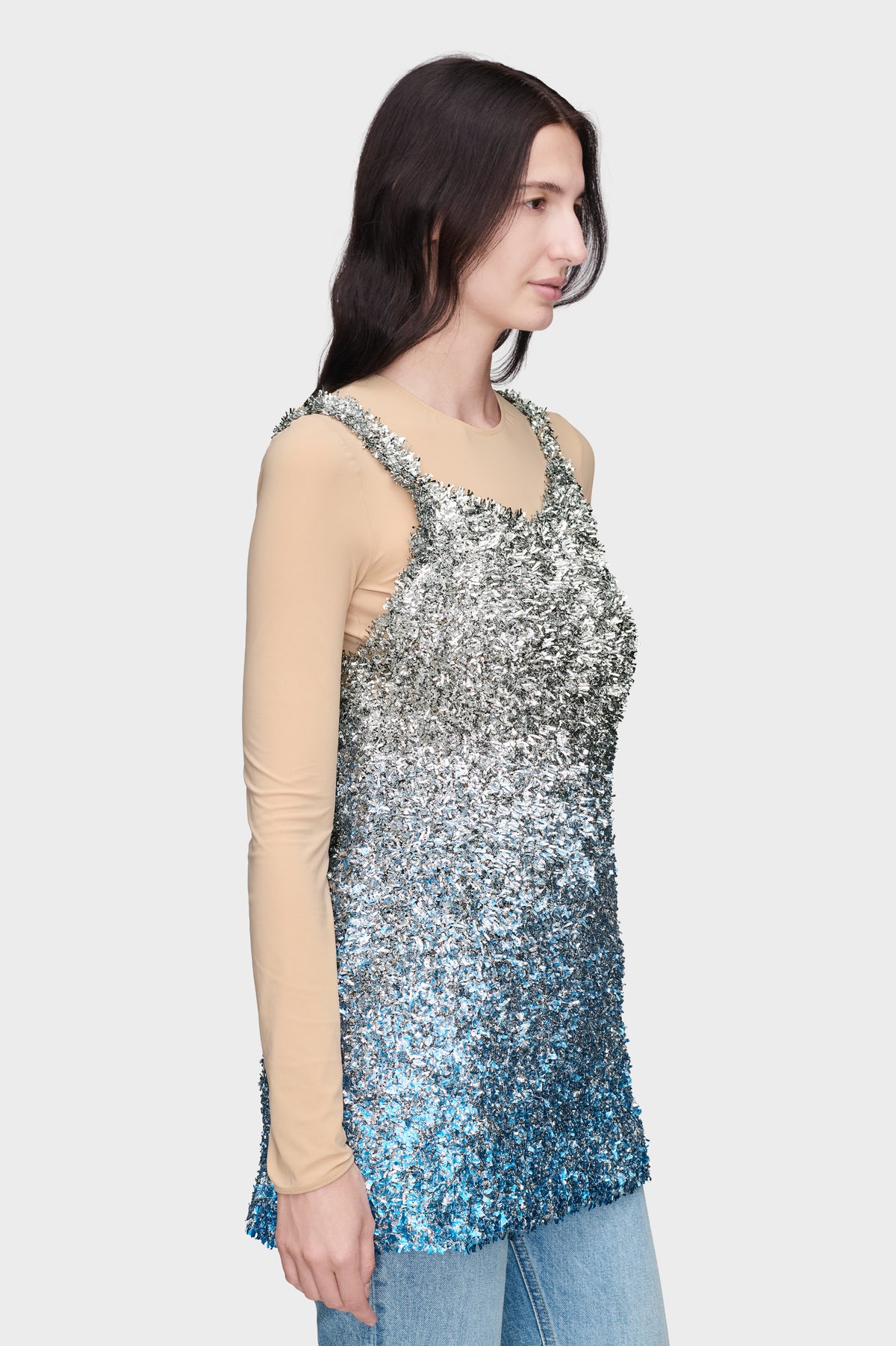 Foil Knit Top