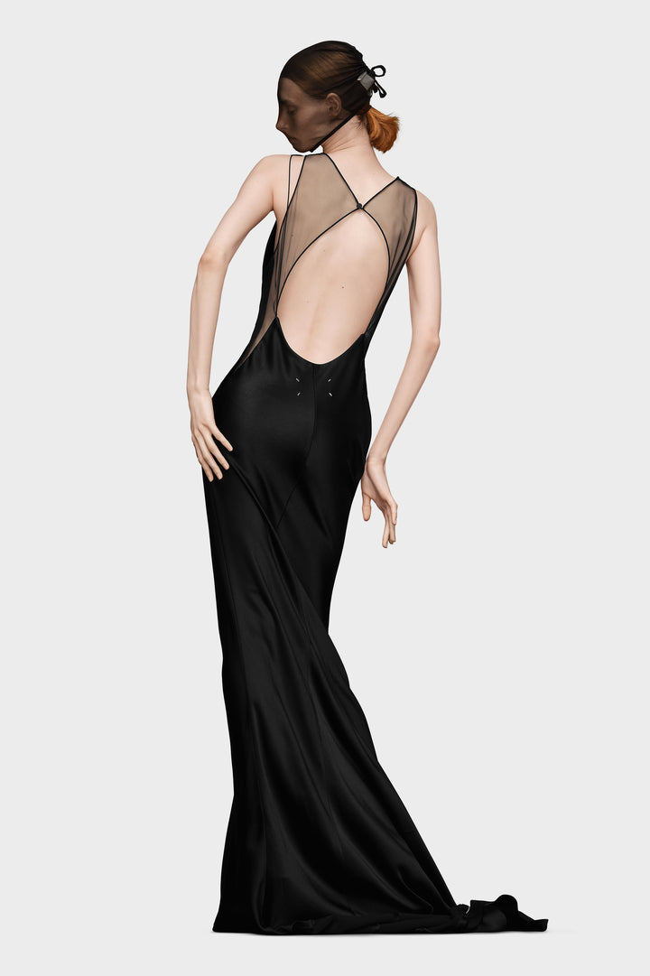 Hammered Satin Gown