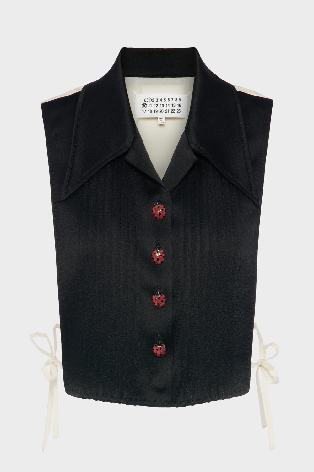 Maison Margiela Silk-blend stole top