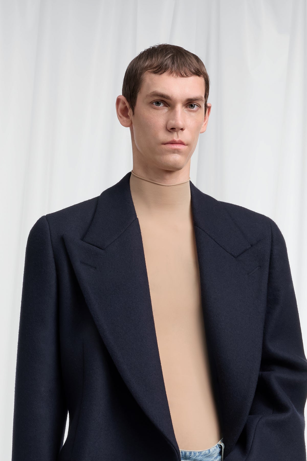 Double-Breasted Wool Overcoat