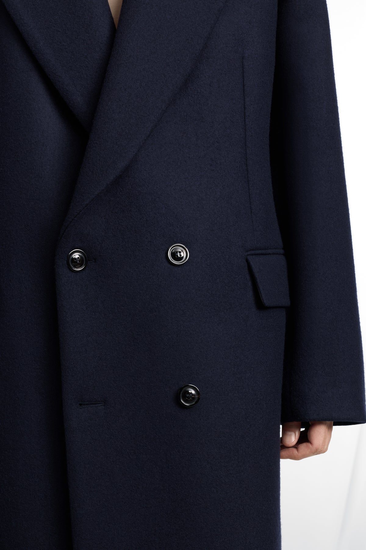 Double-Breasted Wool Overcoat