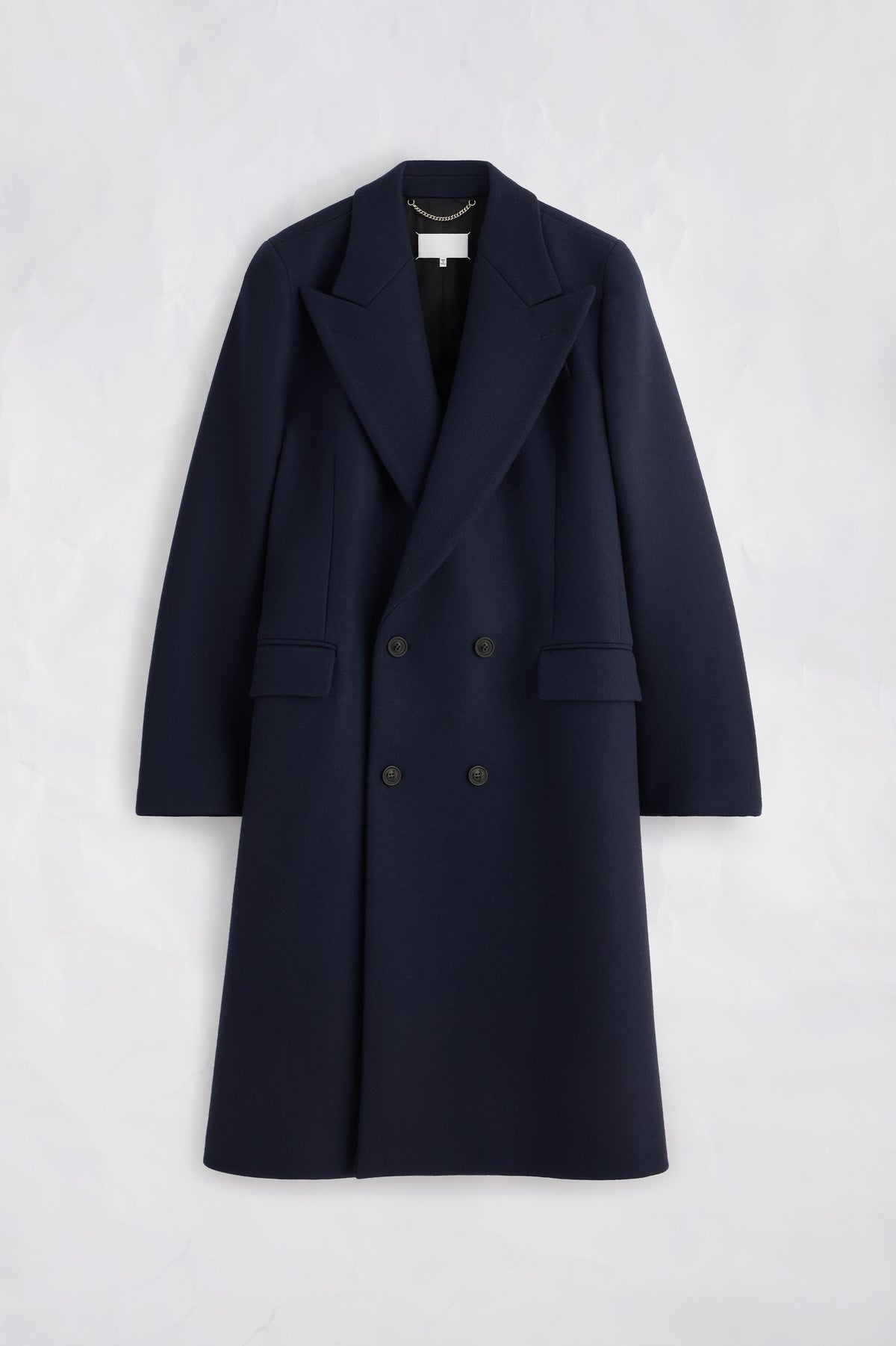 Double-Breasted Wool Overcoat