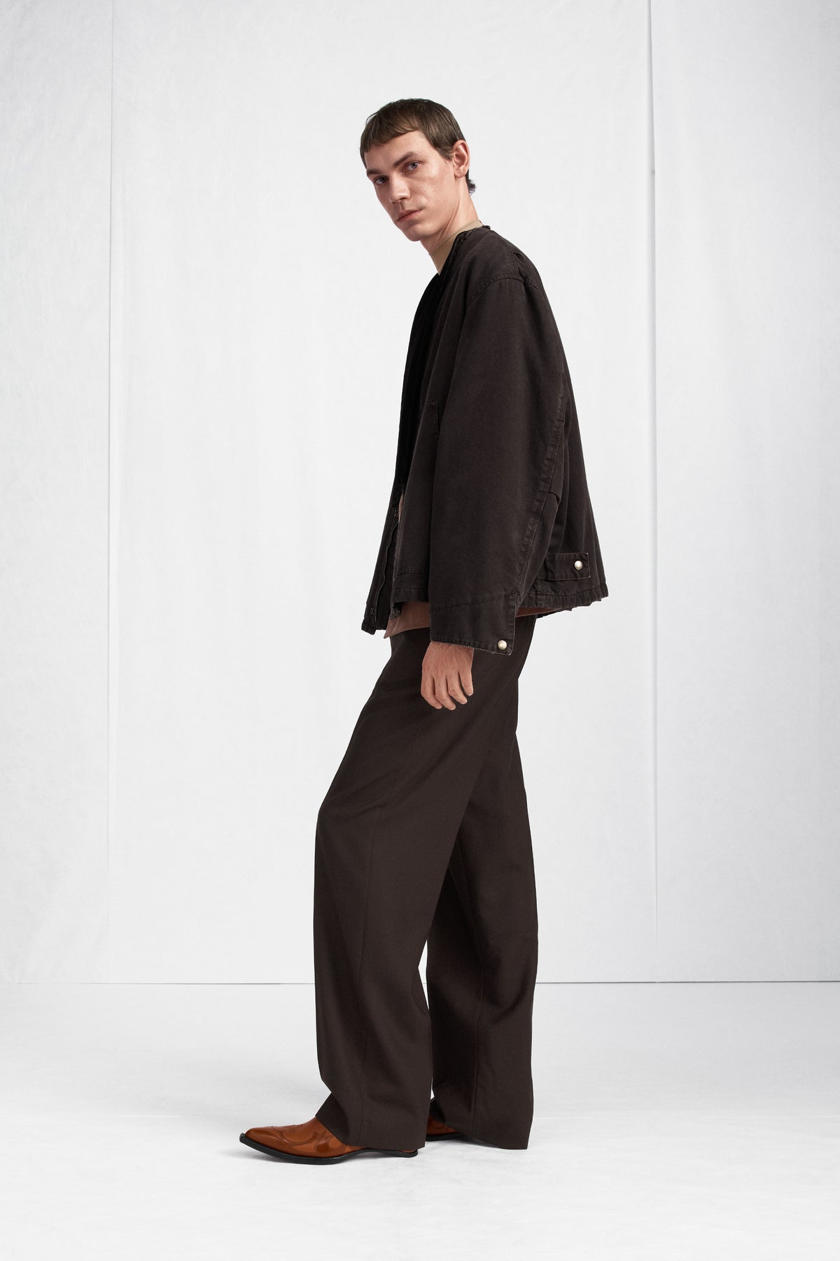 V-Neck Cotton Jacket