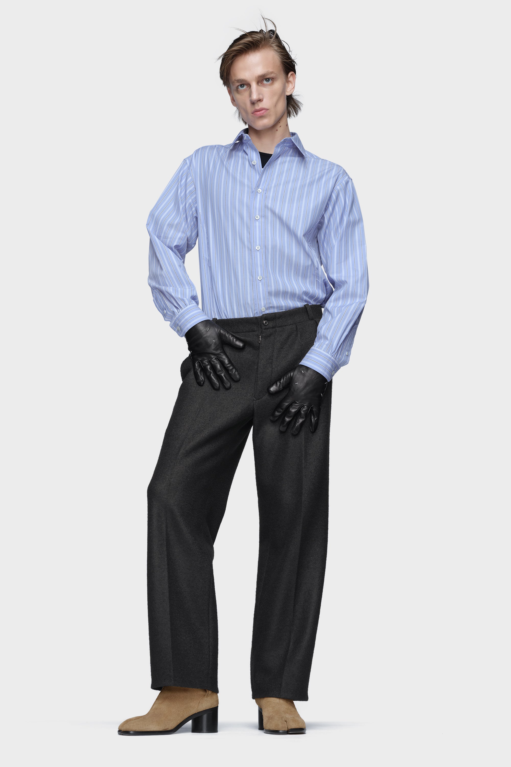 Designer Blue Cotton shirt | Shop Online | Maison Margiela