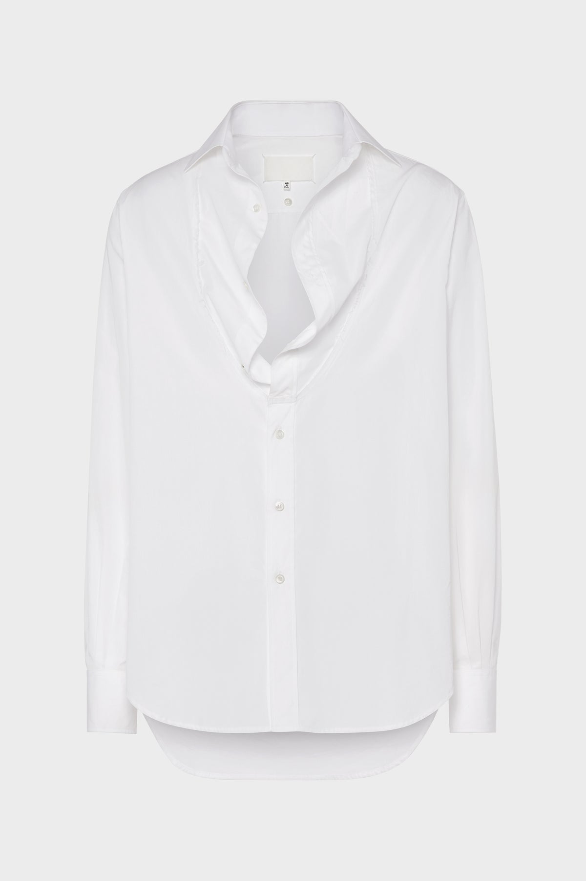 Folded Collar Cotton Shirt