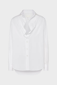 Folded Collar Cotton Shirt