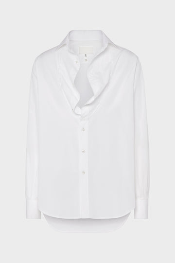 Folded Collar Cotton Shirt