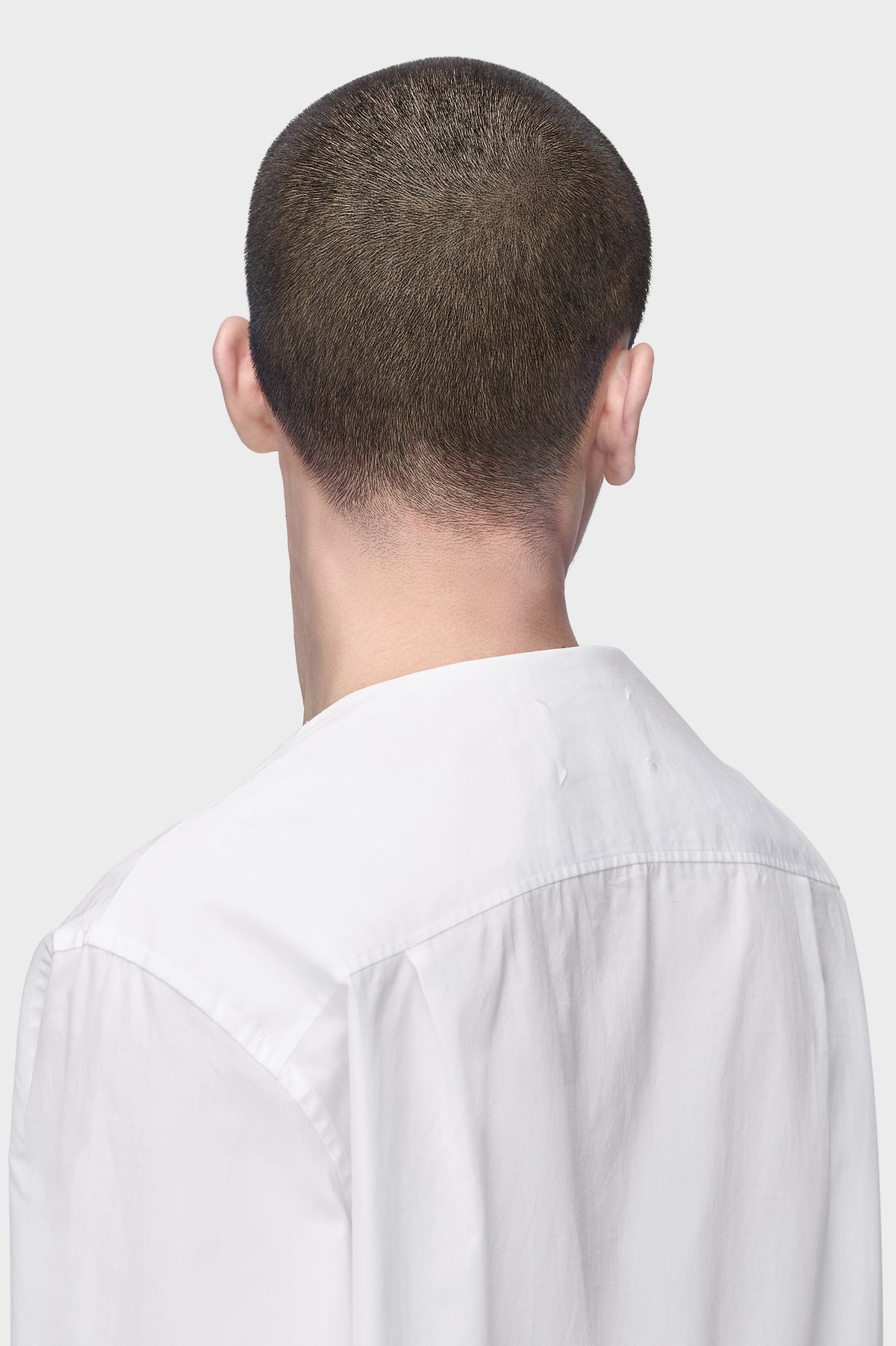 Folded Collar Cotton Shirt