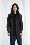 Maison Margiela Fusion Velvet Placket Cotton Shirt