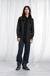 Maison Margiela Fusion Velvet Placket Cotton Shirt