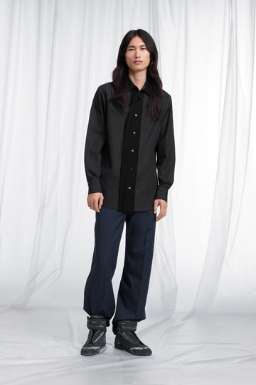 Fusion Velvet Placket Cotton Shirt