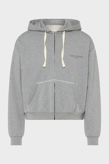 Zipped Hooded Sweatshirt