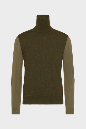 Two-Tone Wool Crewneck