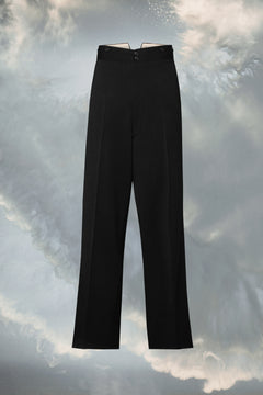 Wool barathea trousers