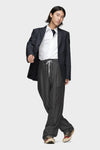 Maison Margiela Pinstripe Wool Drawstring Trousers