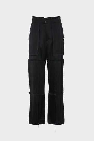 Patchwork Satin Trousers