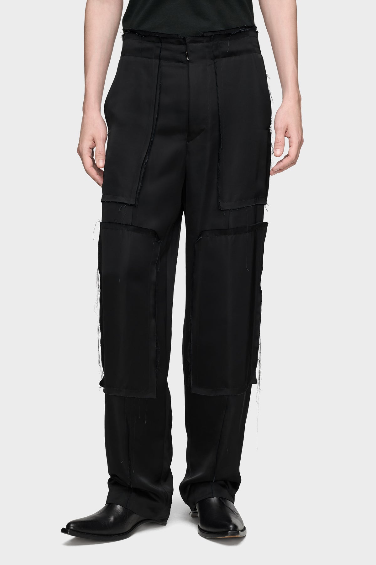 Patchwork Satin Trousers
