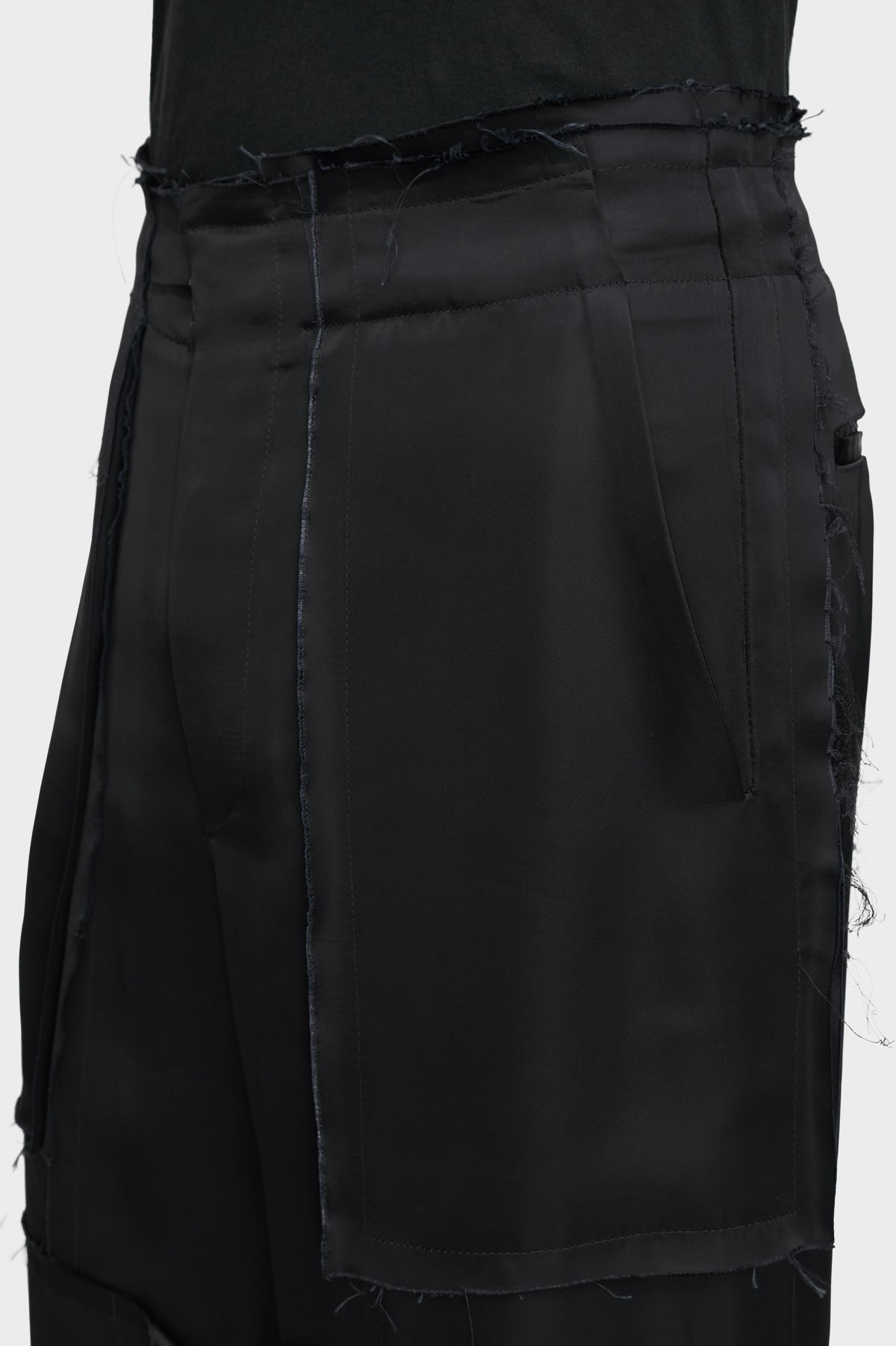 Patchwork Satin Trousers