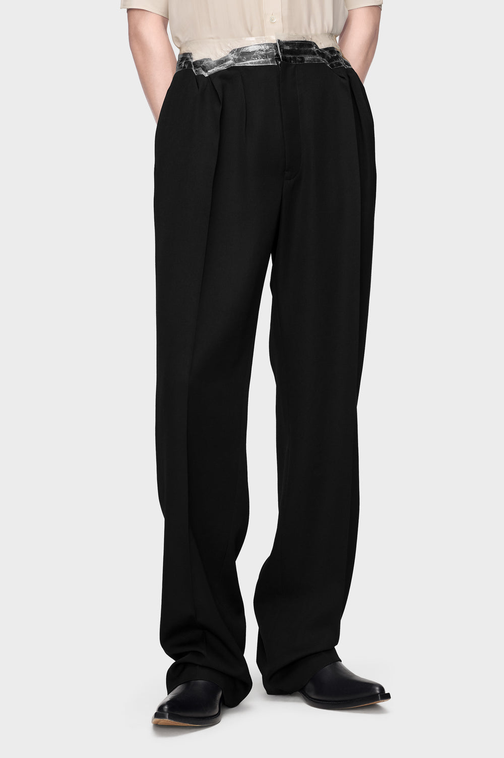 Maison Margiela Taped Wool Trousers