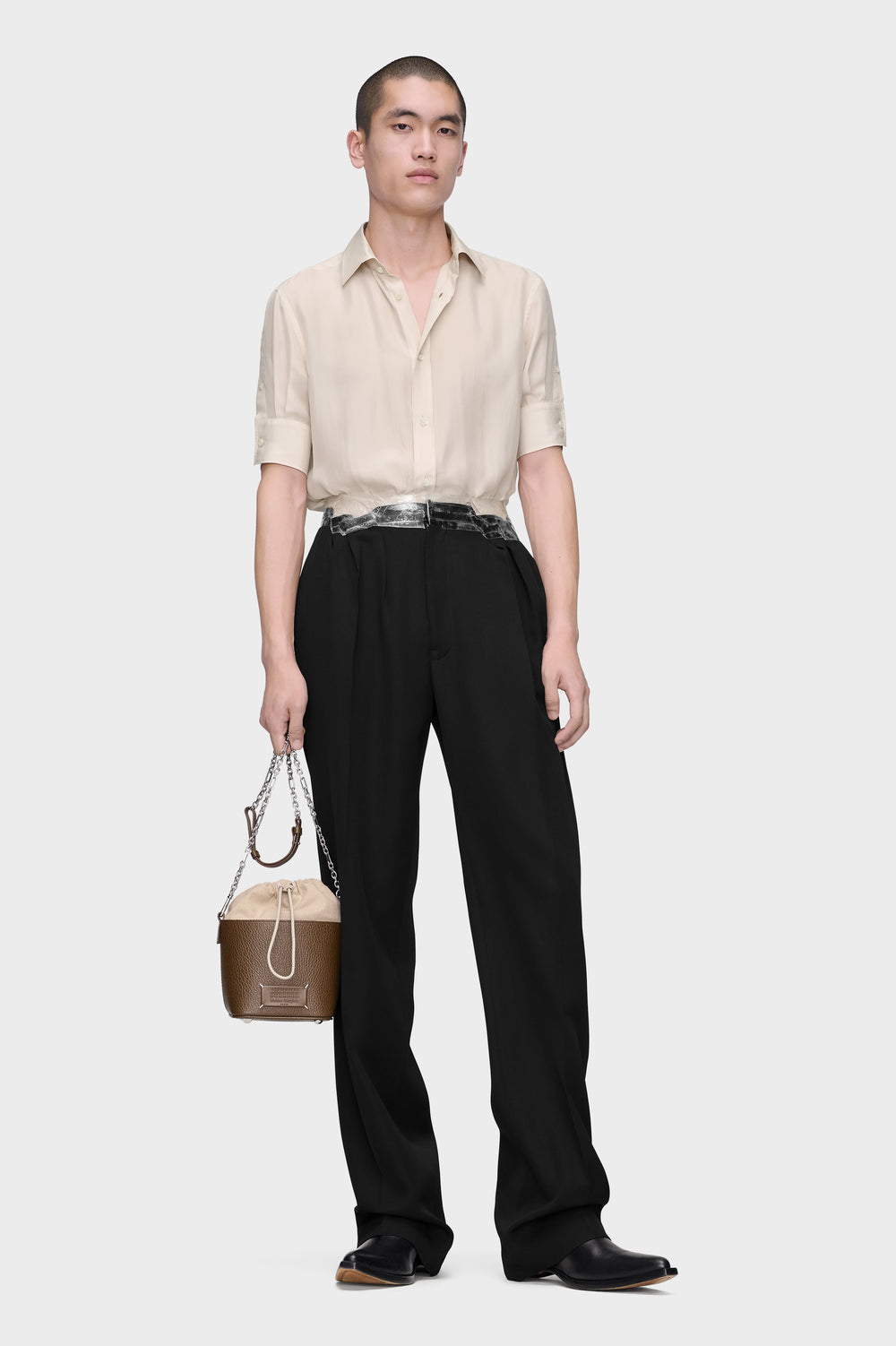 Maison Margiela Taped Wool Trousers