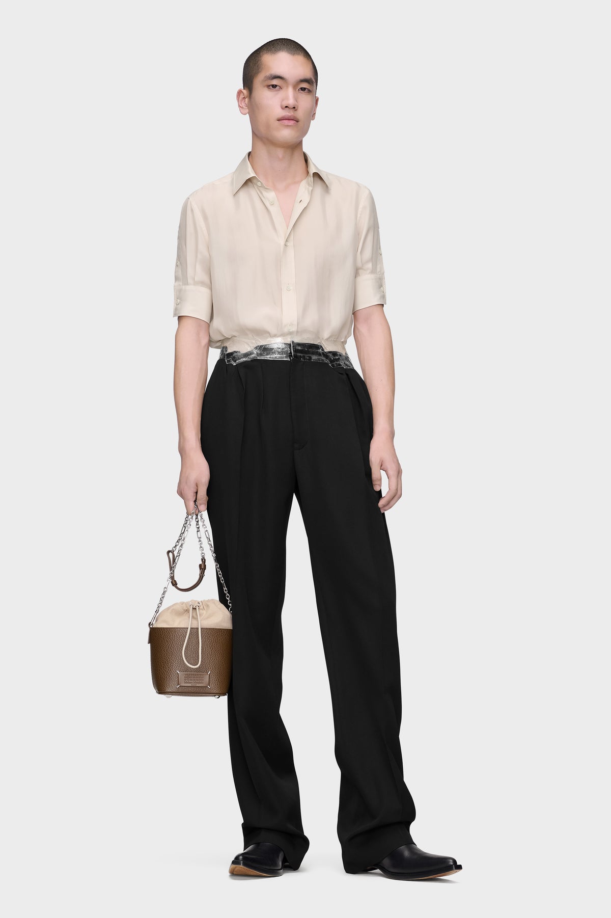 Taped Wool Trousers