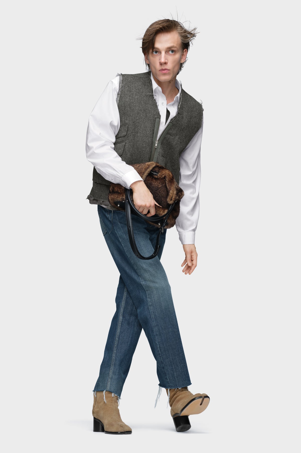 Straight-leg jeans