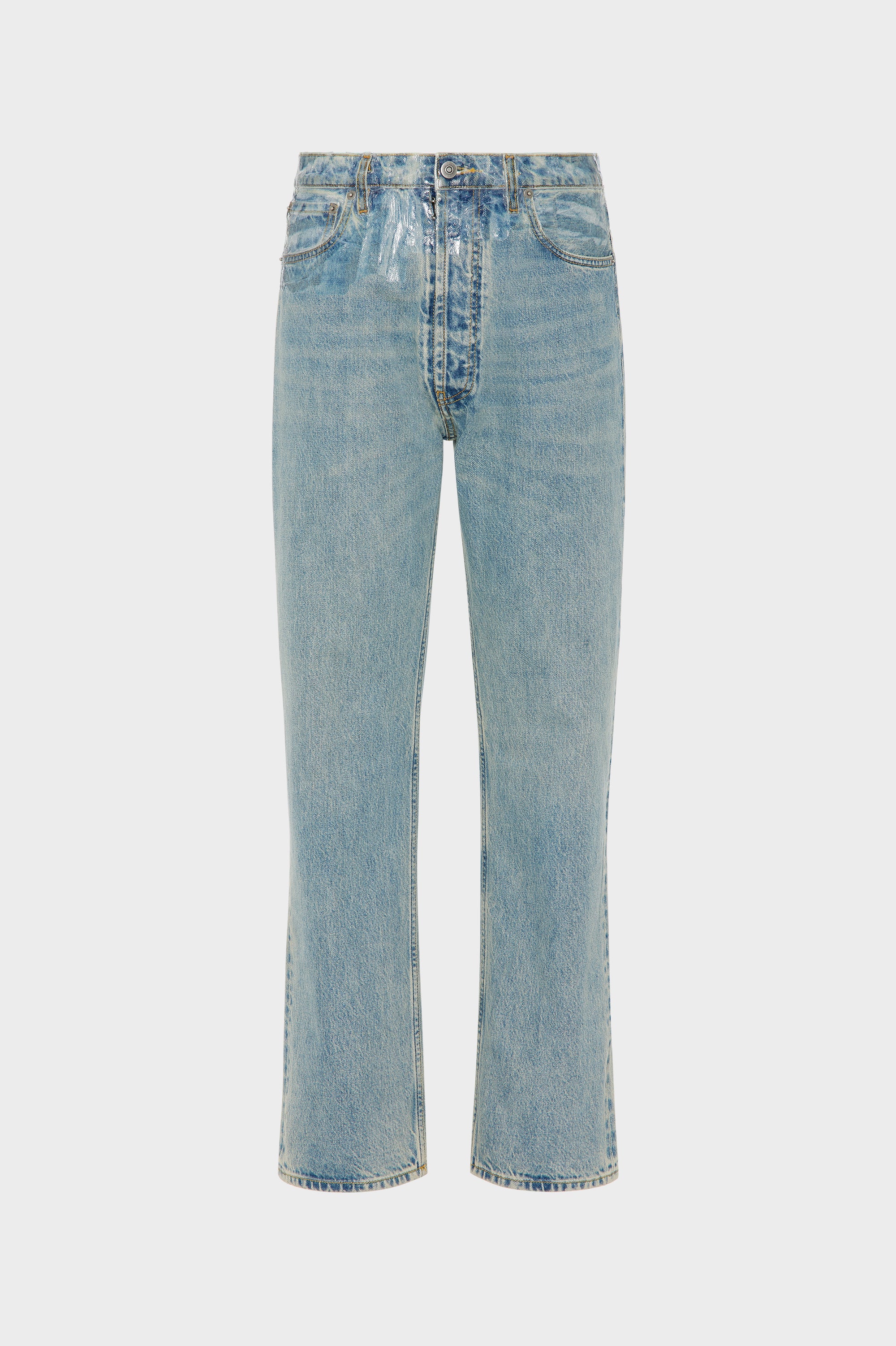 Designer Blue Taped Straight-leg Jeans | Shop Online | Maison Margiela