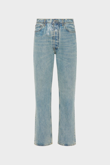 Taped Straight-leg Jeans