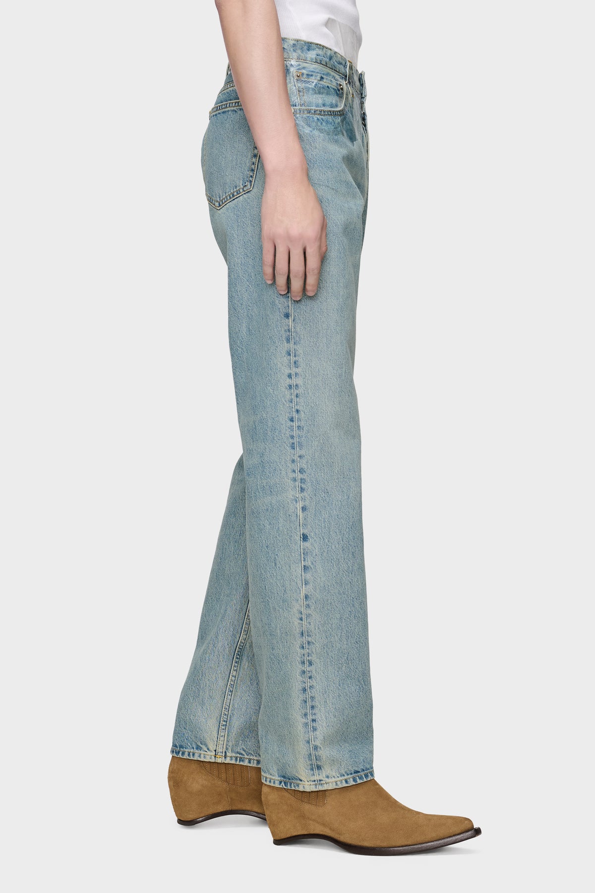 Taped Straight-leg Jeans
