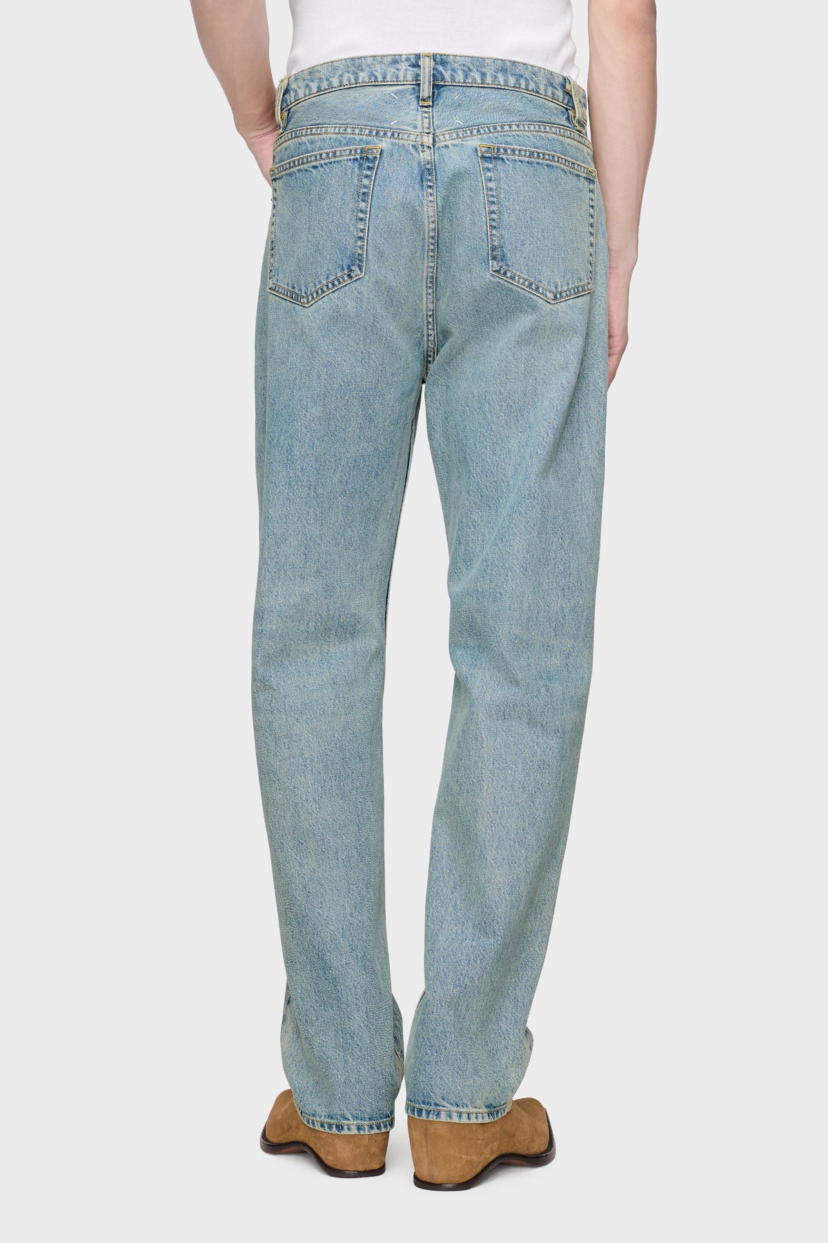 Taped Straight-leg Jeans