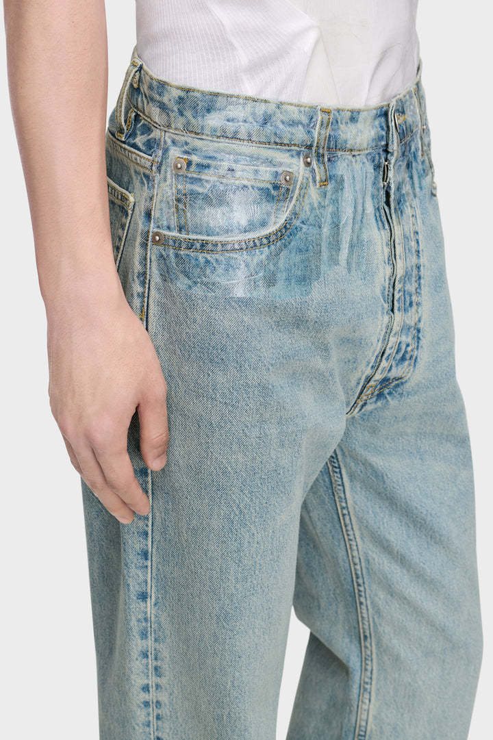 Taped Straight-leg Jeans