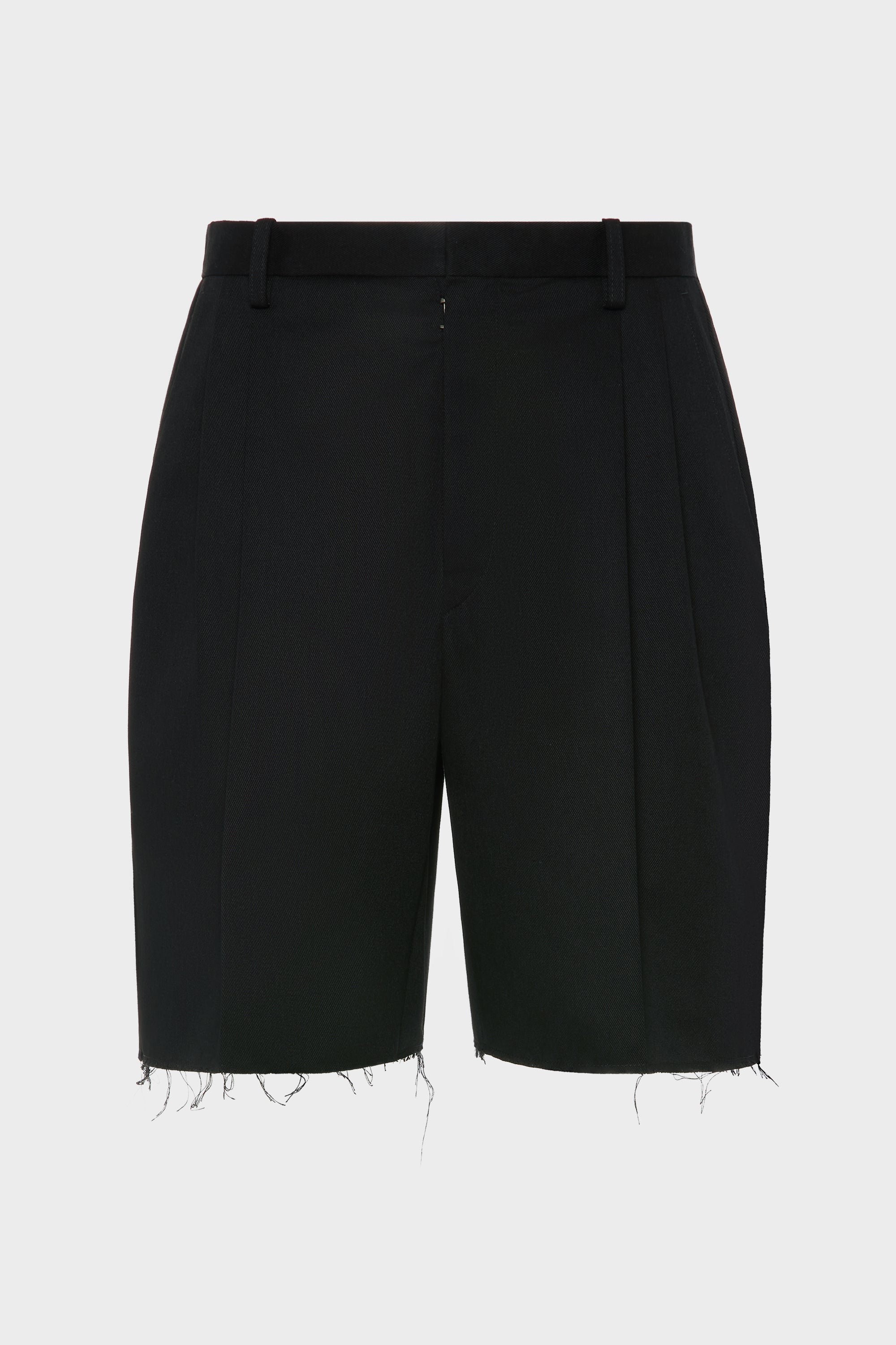 Designer Black Tailored Cotton Shorts | Shop Online | Maison Margiela