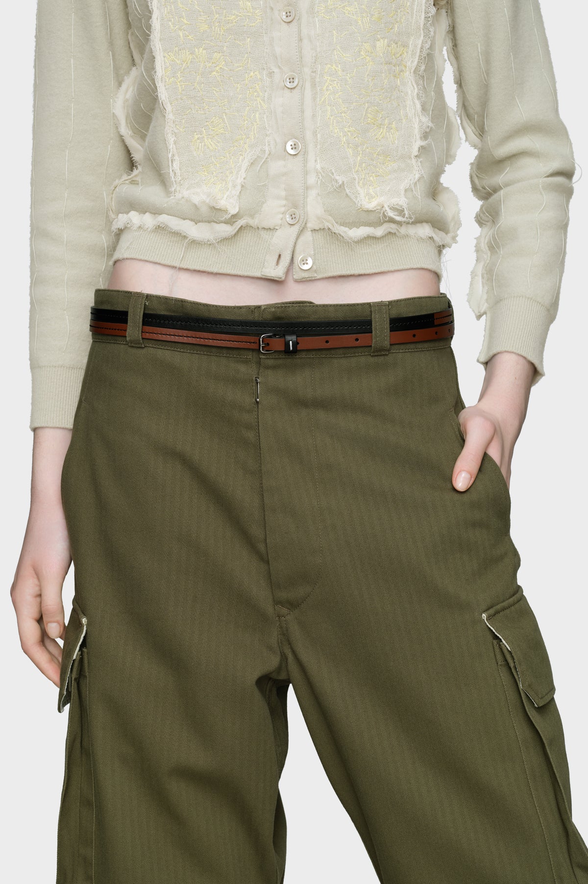 Leather belt