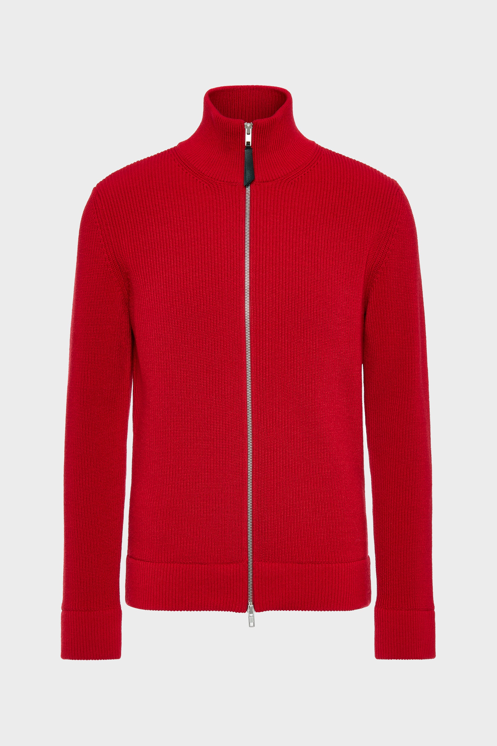 Designer Red Knit zip-up cardigan | Shop Online | Maison Margiela