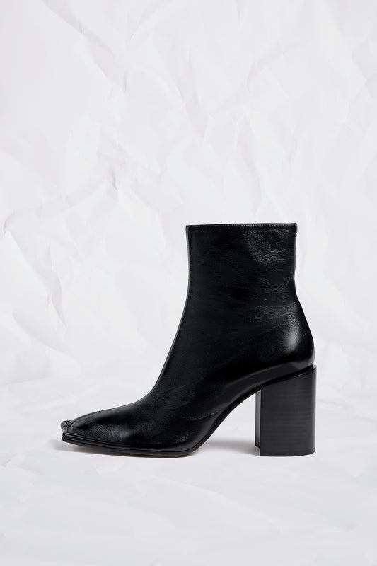 Maison Margiela Shiny Soft Nappa Piped Ankle Boots