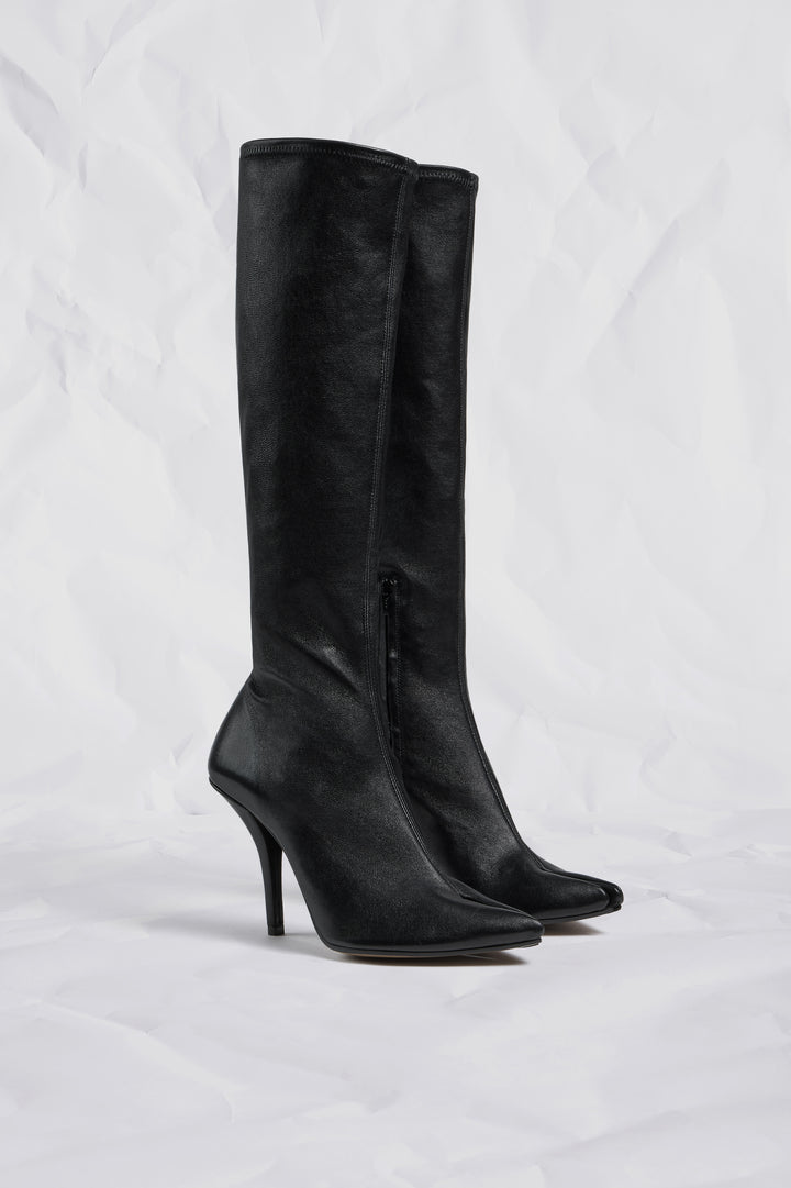 Tabi Knee Boots Stretch Nappa