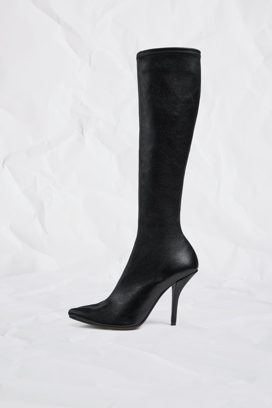 Maison Margiela Tabi Knee Boots Stretch Nappa