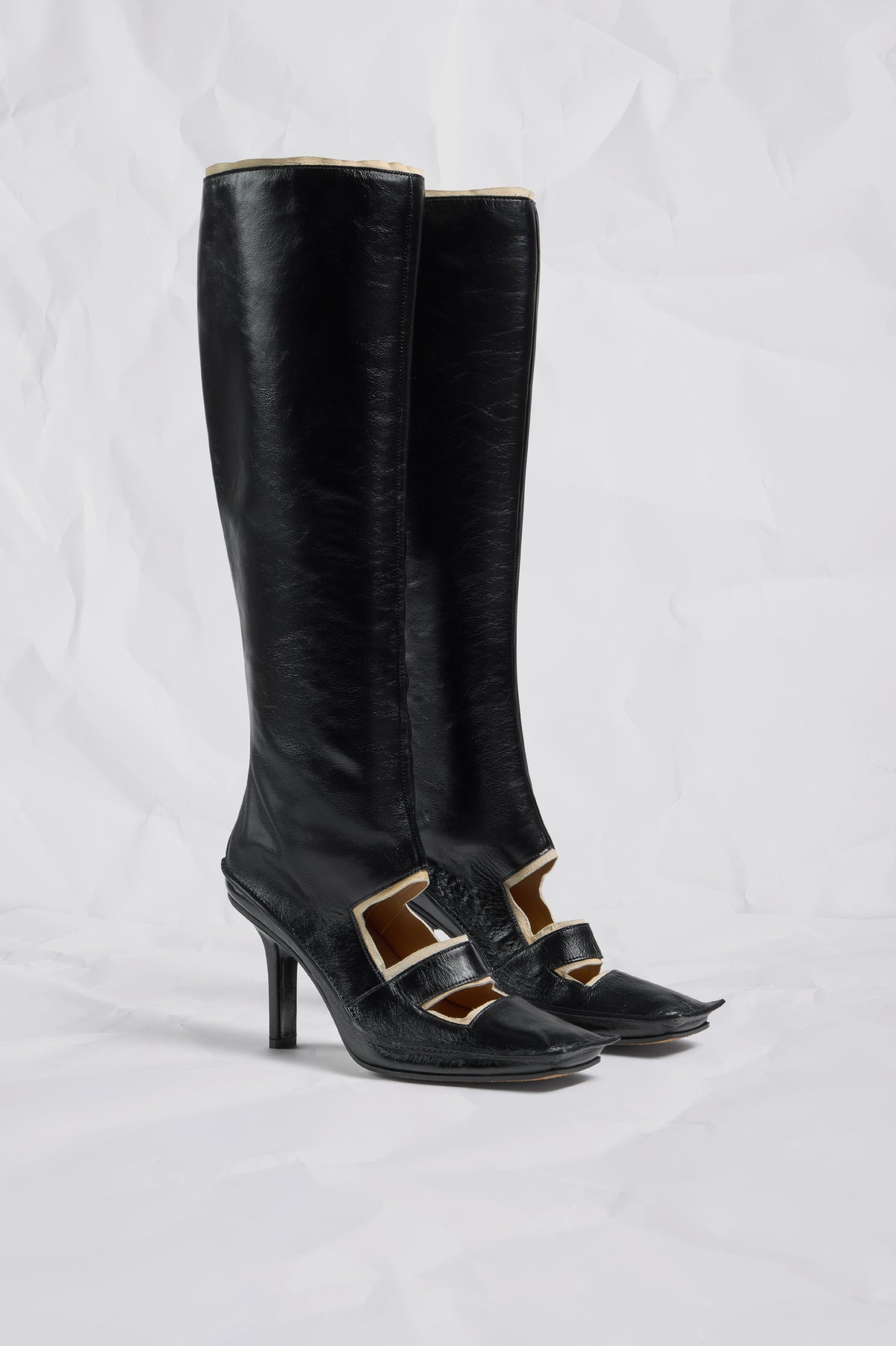 Level Cut-Out Knee Boots