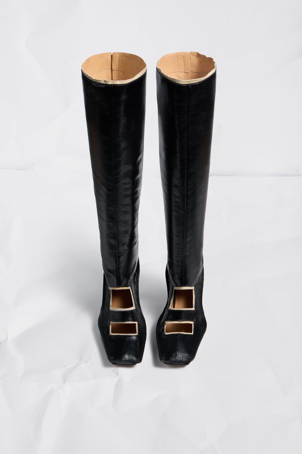 Level Cut-Out Knee Boots