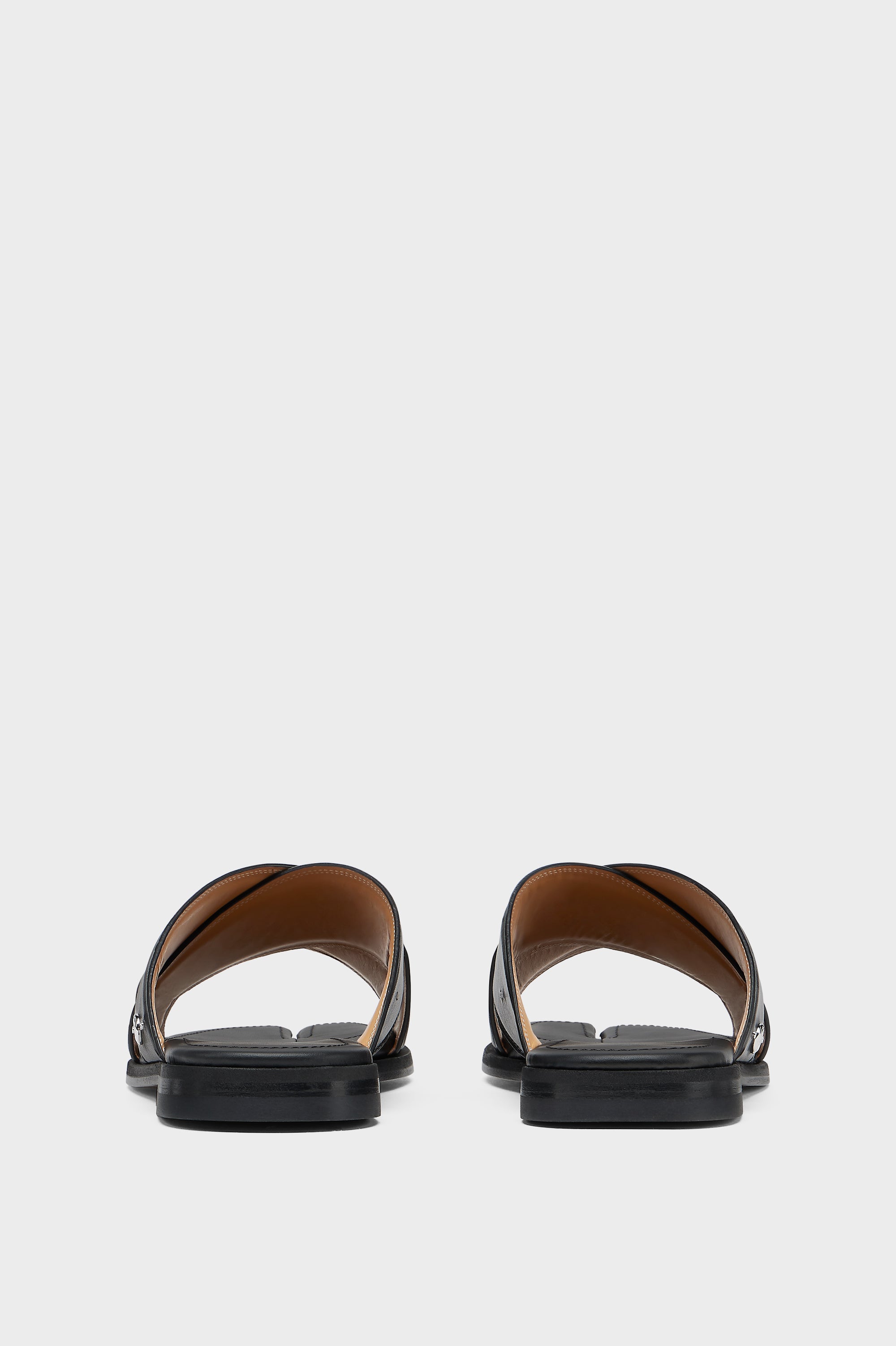 Designer Black Tabi Numbers Crossed Sandal | Shop Online | Maison