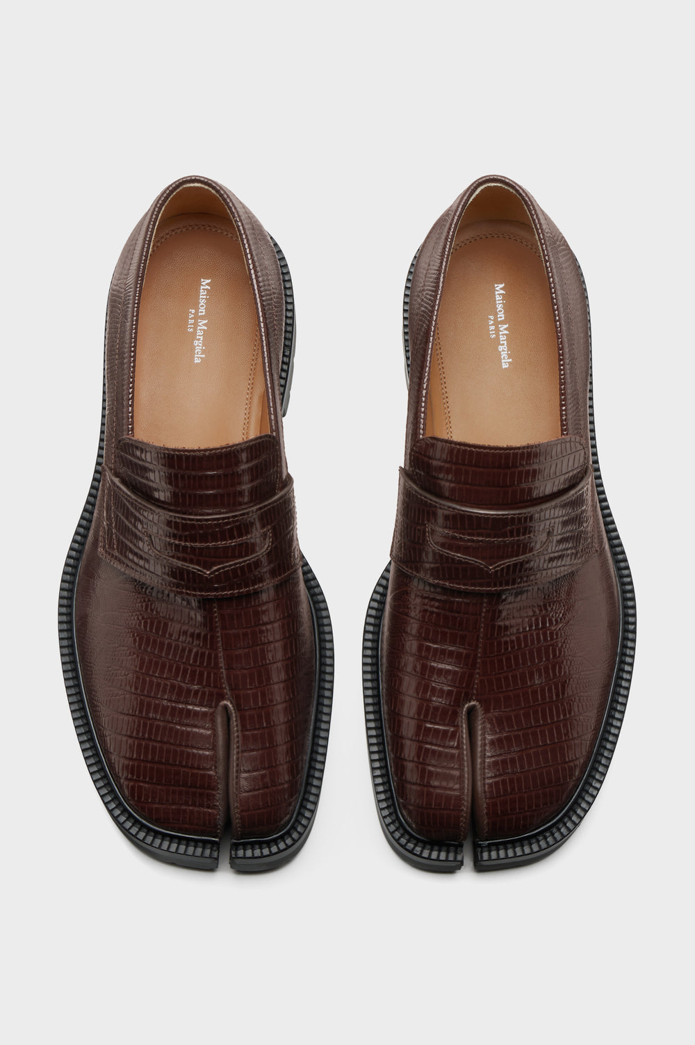 Maison Margiela Tabi county tejus-print loafer