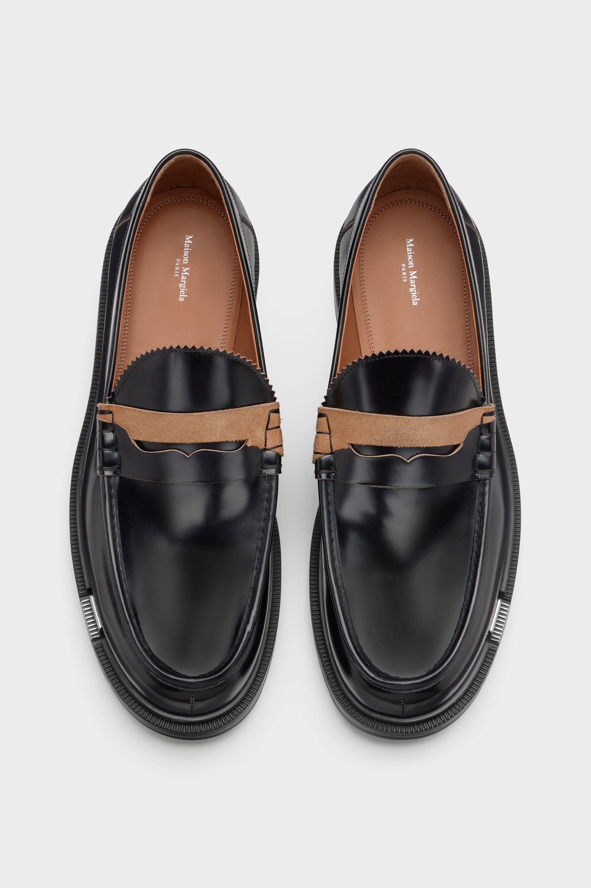 Designer Black Décortiqué Loafer | Shop Online | Maison Margiela