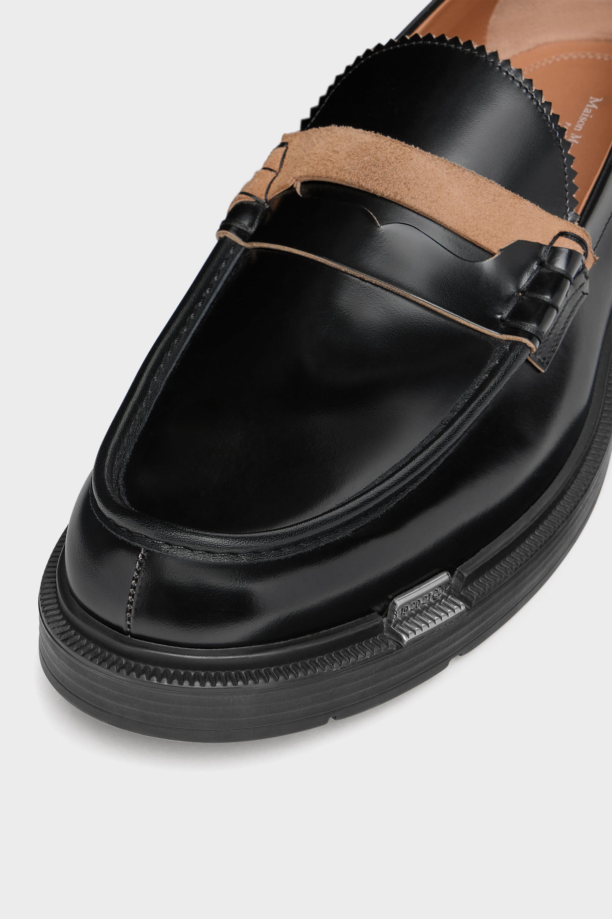 Designer Black Décortiqué Loafer | Shop Online | Maison Margiela