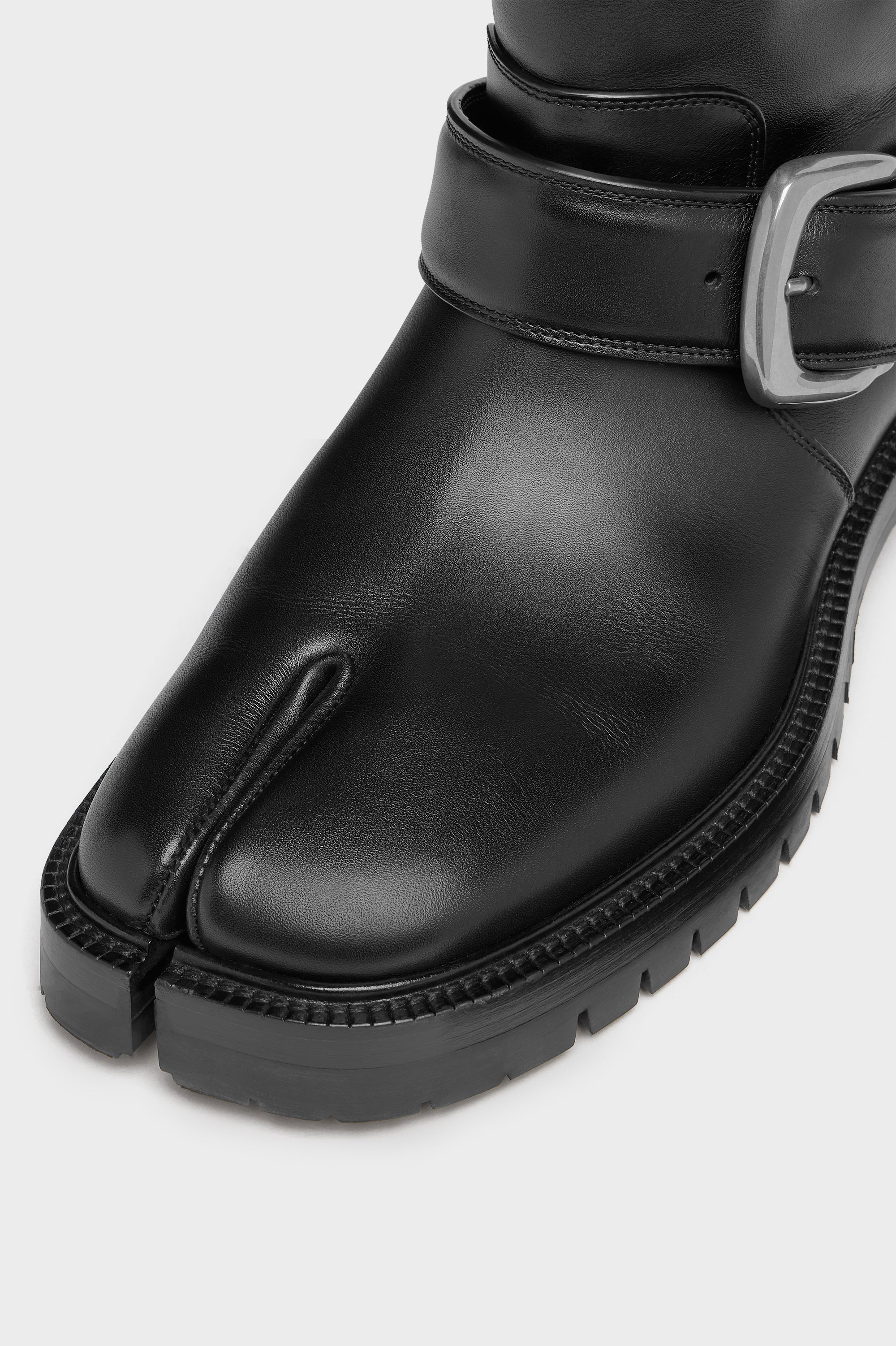 Designer Black Tabi County Buckle Ankle Boot | Shop Online
