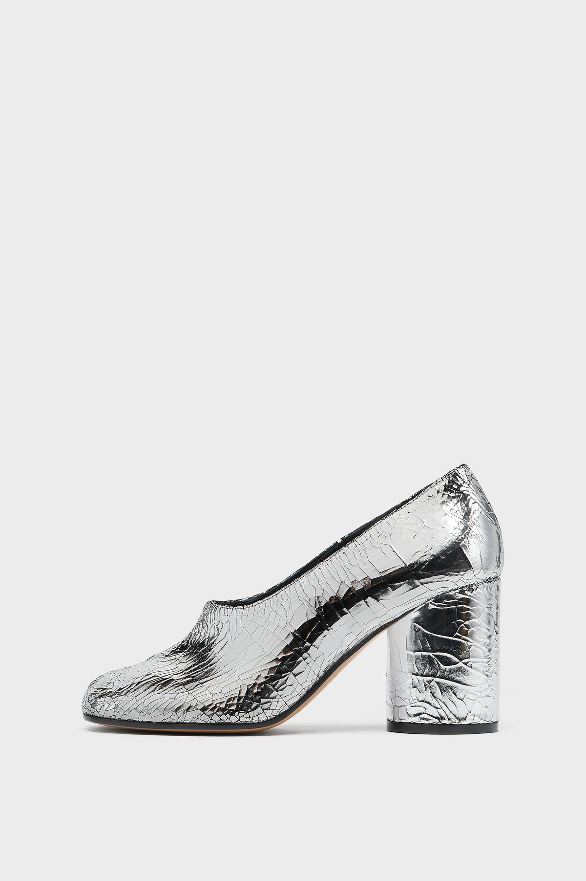Tabi décolleté pump broken mirror