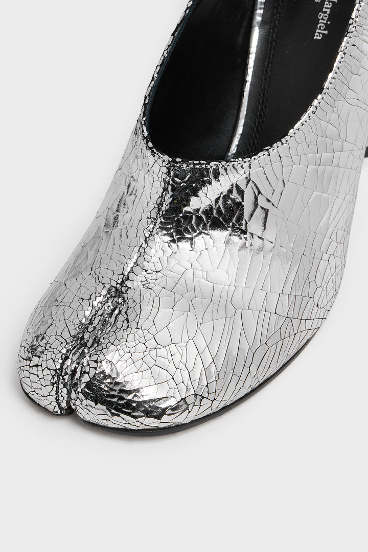 Tabi décolleté pump broken mirror
