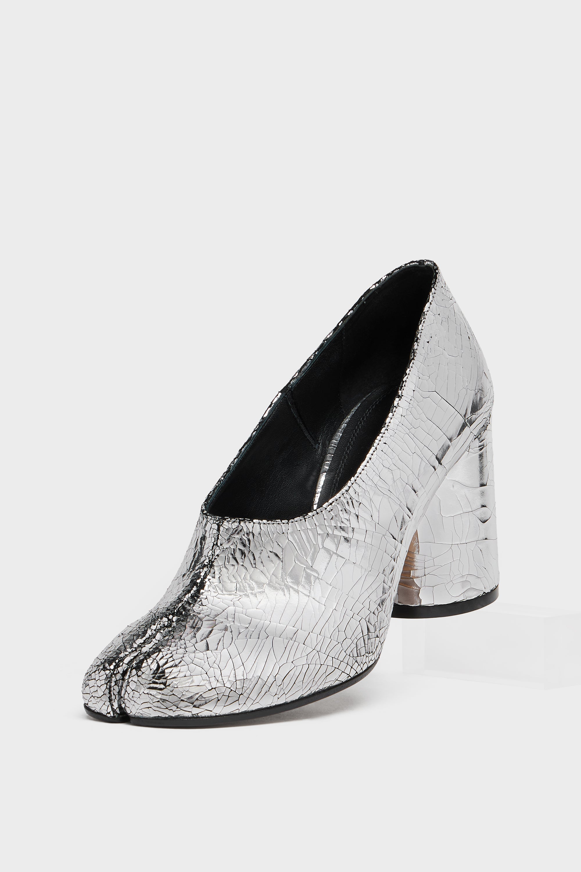 Designer Silver Tabi décolleté pump broken mirror | Shop Online